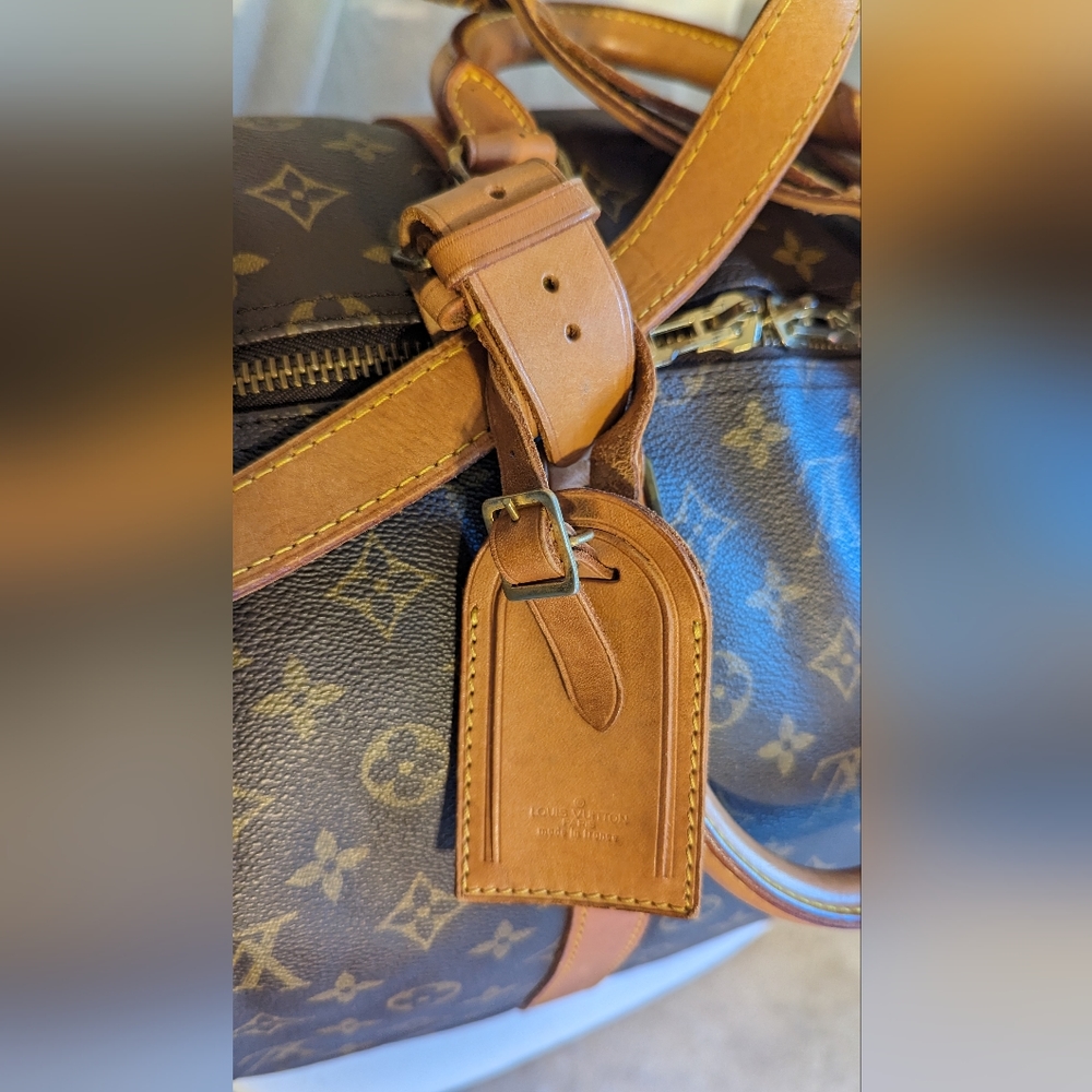 AUTHENTIC Louis Vuitton Monogram Brown Keepall Bandoulière 55 Travel Bag - Picture 8 of 16